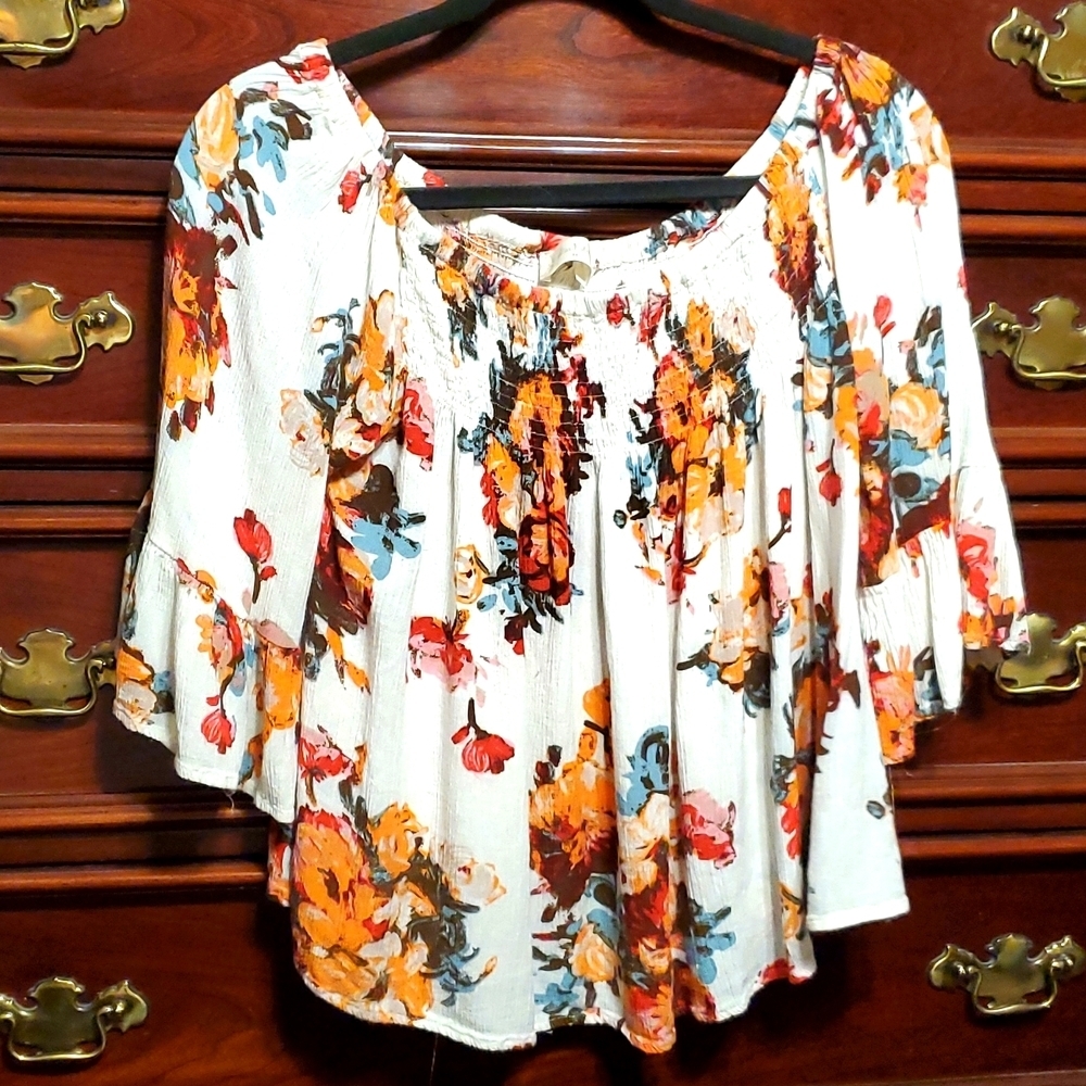 Altered State Crop Top Floral Size Medium